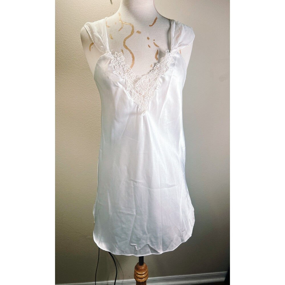 Intimate Affair Nightgown Size S Vintage 80's Satin Dreams Boudoir Chic Lingerie